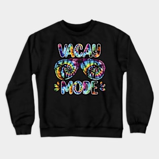 Vacay Mode Palm Tree Beach Vacation Summer Getaway Holiday Crewneck Sweatshirt